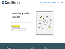 Tablet Screenshot of dealbinder.com